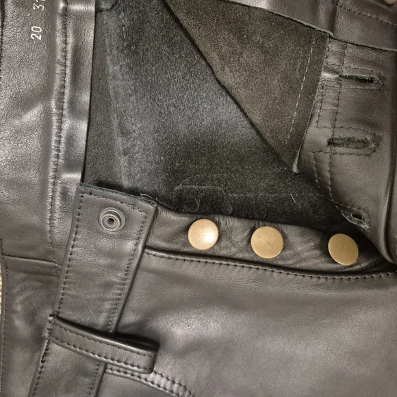 Discounted !Rob Amsterdam  "DUSCOUNTED" Men's Black Leather Pants - Picture 4 of 16